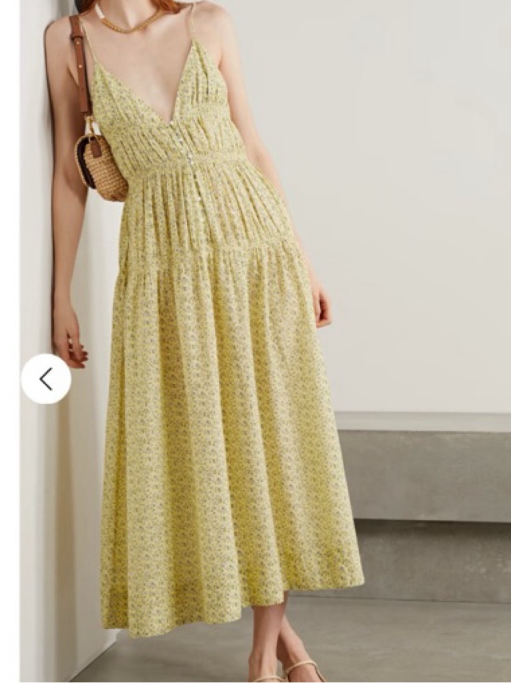 Doen Irina Yellow Floral Maxi Dress - Picture 2 of 13